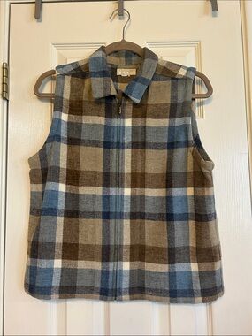 Christopher & Banks Plaid Vest